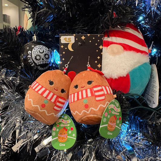 Gina the Gingerbread Woman Squish Earrings