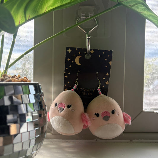 Cookie the Flamingo (V1) Squish Earrings