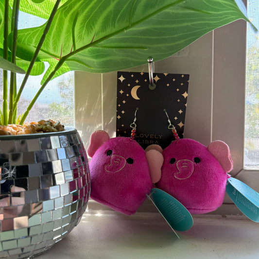 Evelyn the Elephant Squish Earrings