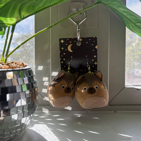 Mario the German Shepard Squish Earrings