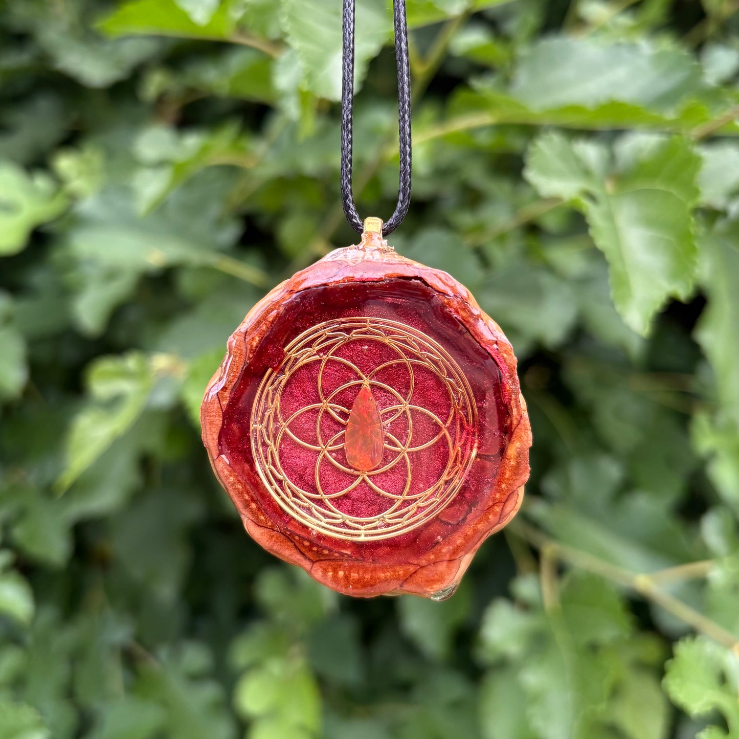 Opal Pinecone Pendant