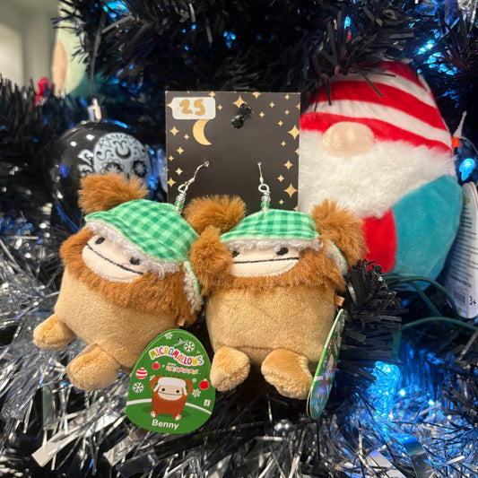 Benny the Bigfoot Squish Earrings