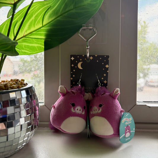 Jenna the Boar Squish Earrings