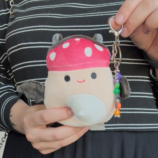 Malcom the Bat Mushroom Squish Jumbo Keychain