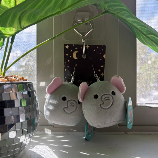 Mila the Elephant Squish Earrings
