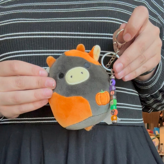 Jefferson the Cow Squish Jumbo Keychain