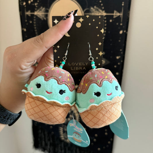 Maya the Ice Cream Cone Squish Earrings