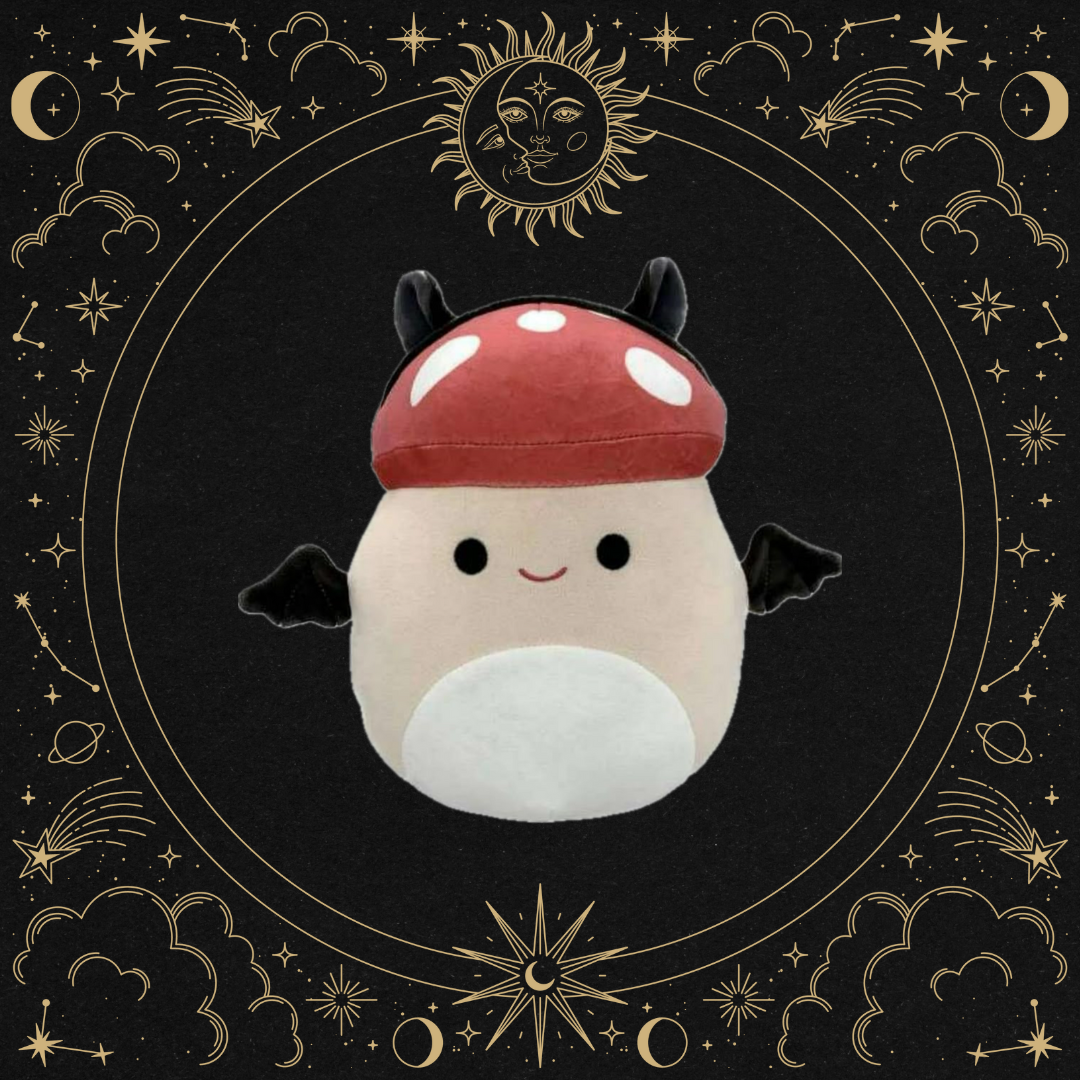 Malcom the Bat Mushroom Squish Jumbo Keychain